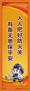 消防標(biāo)語 消防宣傳標(biāo)語 消防知識宣傳標(biāo)語 人人把好防火關(guān)-有備無患保平安