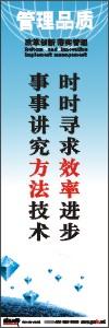 品質(zhì)標語 品質(zhì)宣傳標語 質(zhì)量標語 時時尋求效率進步事事講究方法和技術(shù)