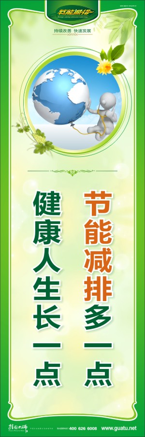 節(jié)能減排多一點(diǎn) 健康人生長(zhǎng)一點(diǎn) 節(jié)能減排掛圖