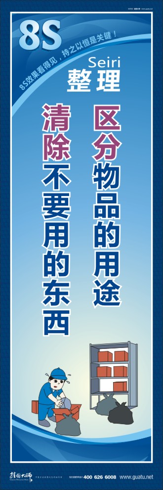 8s標(biāo)語 區(qū)分物品的用途,清除不要用的東西